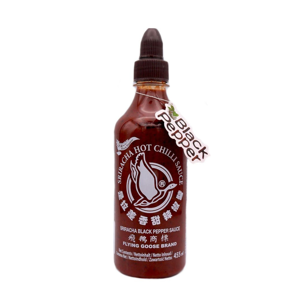 FLYING GOOSE SRIRACHA SAUCE BLACK PEPPER 455ML
