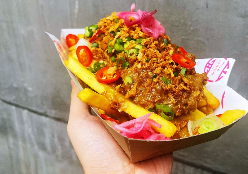 Katsu Curry Aubergine Fries