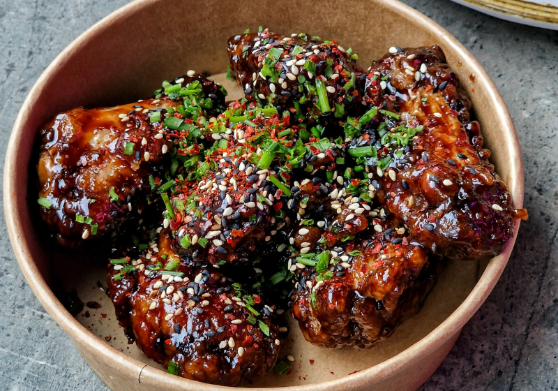 Teriyaki and Sesame Glazed Chicken Wings