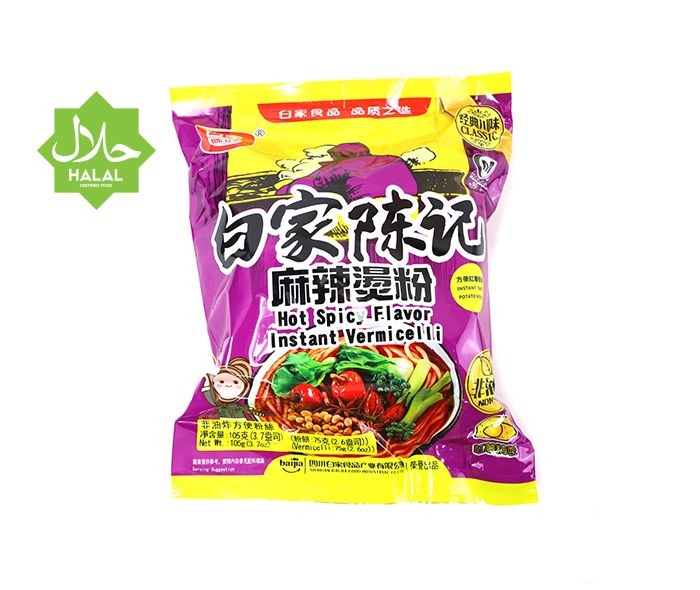 BAIJIA INSTANT VERMICELLI HOT SPICY FLAVOUR 105G