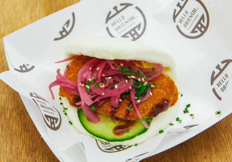 Crispy Chicken Bao Bun
