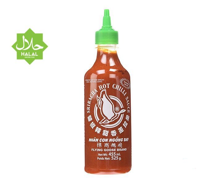 FLYING GOOSE SRIRACHA CHILLI SAUCE 455ML (BOTTLE).