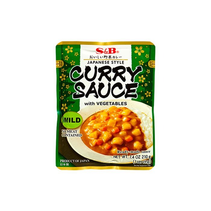 S&B CURRY SAUCE WITH VEGETABLES MILD 210G